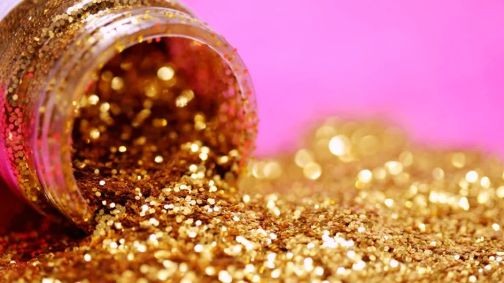 Christian Louboutin Gold Glitter Pumps