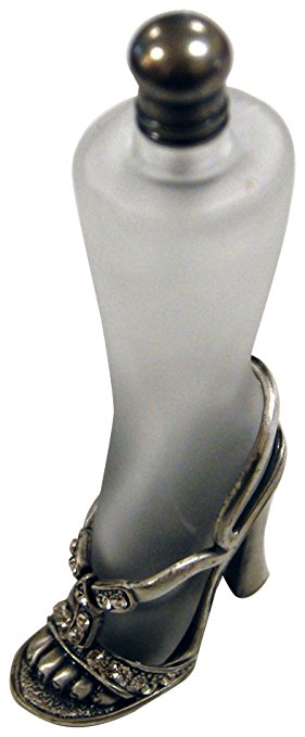 Rucci Antique Silver Shoe Shaped Perfume Bottle