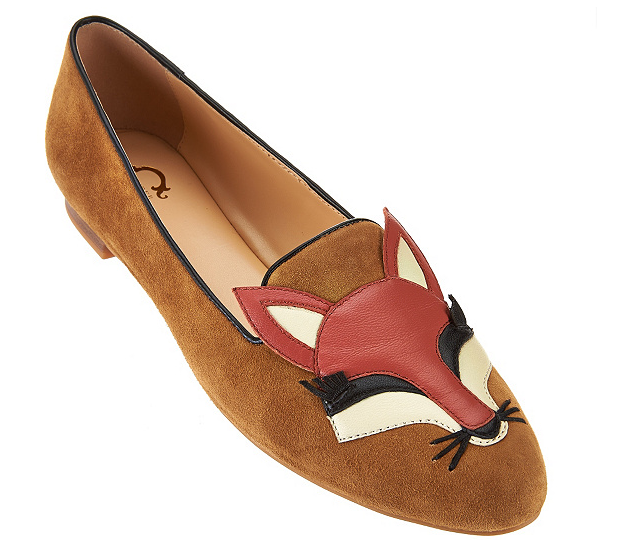 C. Wonder Fox Embroidered Suede Loafers - Carlotta