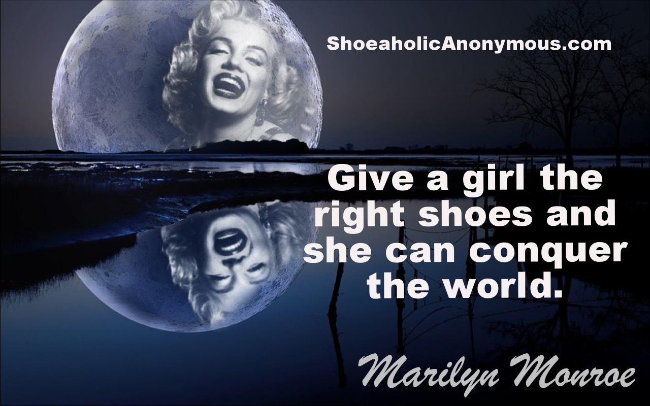 Marilyn Monroe Shoe Quote