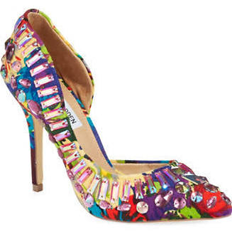 Steve Madden Galactik Textile and Rhinestone Heels Women's Bright Multi 