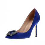 Knockoff Manolo Blahnik Blue Satin Pumps Replicas