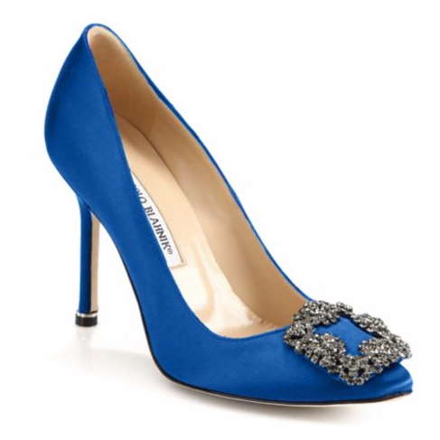 Manolo Blahnik Hangisi 105 Satin Pumps