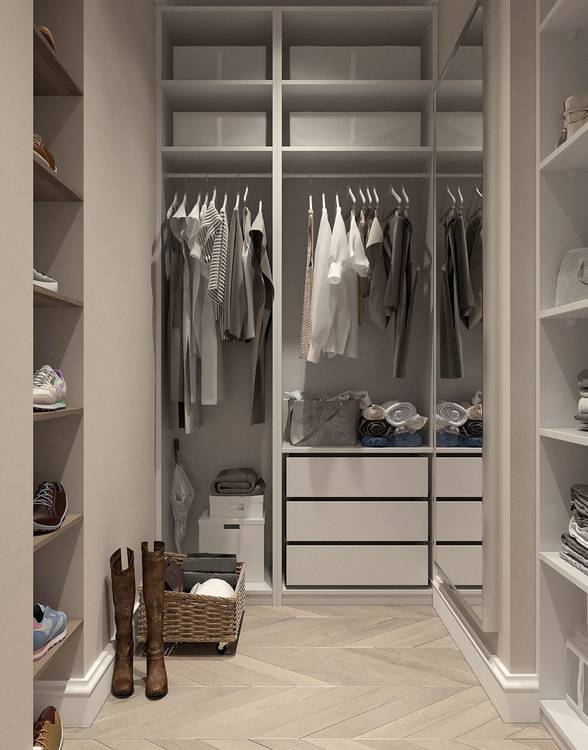 shoe storage in master closet