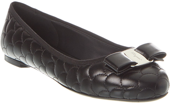 Salvatore Ferragamo Varina Quilted Leather Ballet Flat